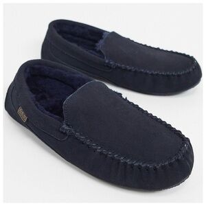 Totes Sheepskin Suede Moccasin Slippers